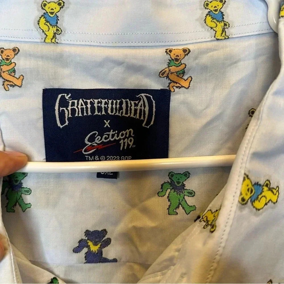 Grateful Dead section 119 dancing bears button up 5XL - Picture 4 of 7